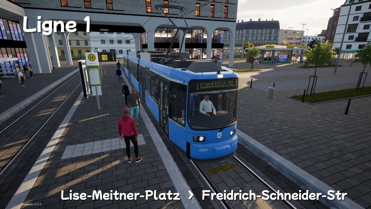 City Transport Simulator- Saison 2 - Ligne 1 R2.2B _ LISE MEITNER PLATZ----FRIEDRICH