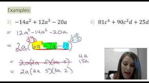 4: Factoring Difficult Trinomial Examples