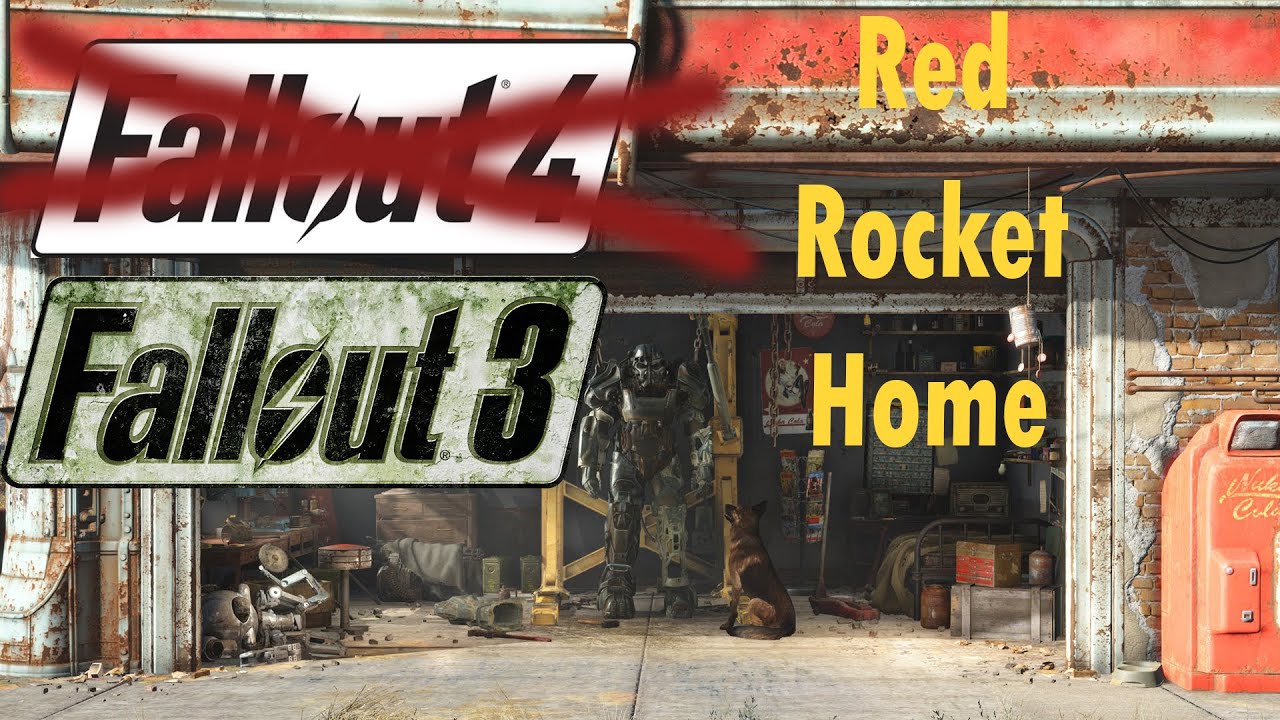 Fallout 4 red rocket gas station in the middle of the glowing sea фото 103