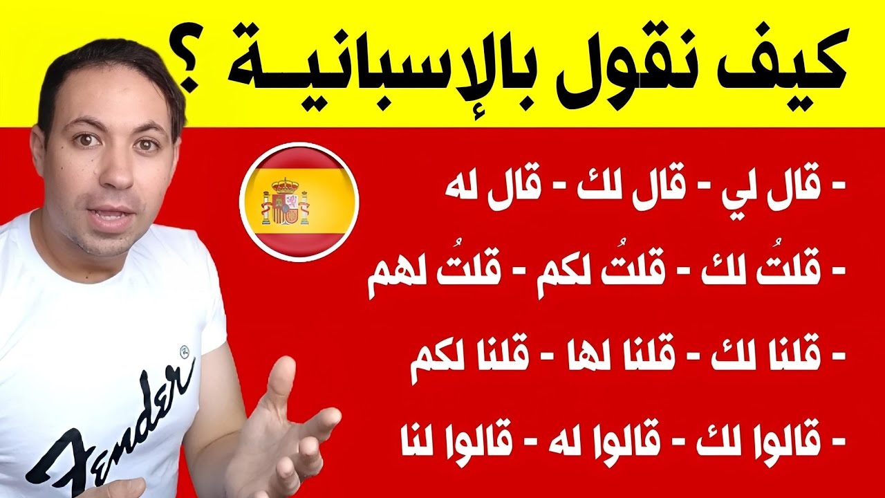 بهذه الطريقة ستتعلم اللغة الاسبانية بكل سهولة - الفعل Decir و ضمائر المفعول به الغير مباشر .