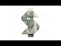 Easy Money Origami Dollar Sign $ Tutorial