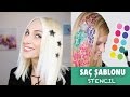 Yıldızlı Saç Deseni, Saç Şablonu Nasıl Yapılır ( Saç Dövmesi) | Hair Color Stencils | Sebile Ölmez