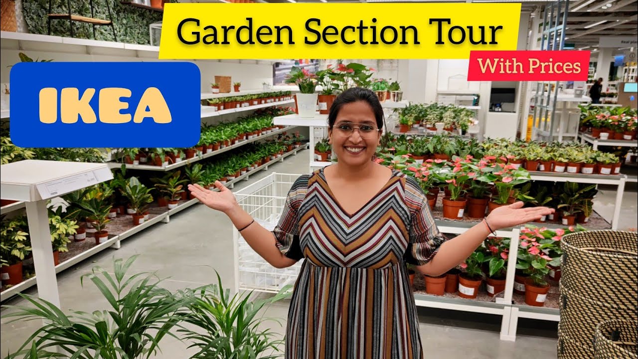 IKEA BENGALURU Plant / Garden Section Tour with Rates | Plants, racks, furniture, tools, planters