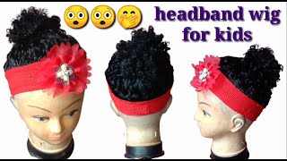 DlY HEADBAND WIG FOR KIDS