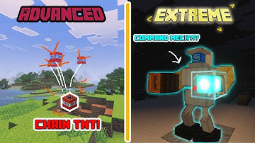 6 Minecraft Bedrock Commands from Advanced to EXTREME!