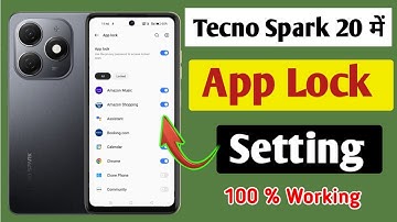 Tecno spark 20 me app lock kaise kare / how to lock apps in tecno spark 20 mobile me //