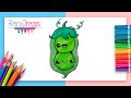 Cómo dibujar Guisantes kawaii - ideas de dibujos kawaii fáciles