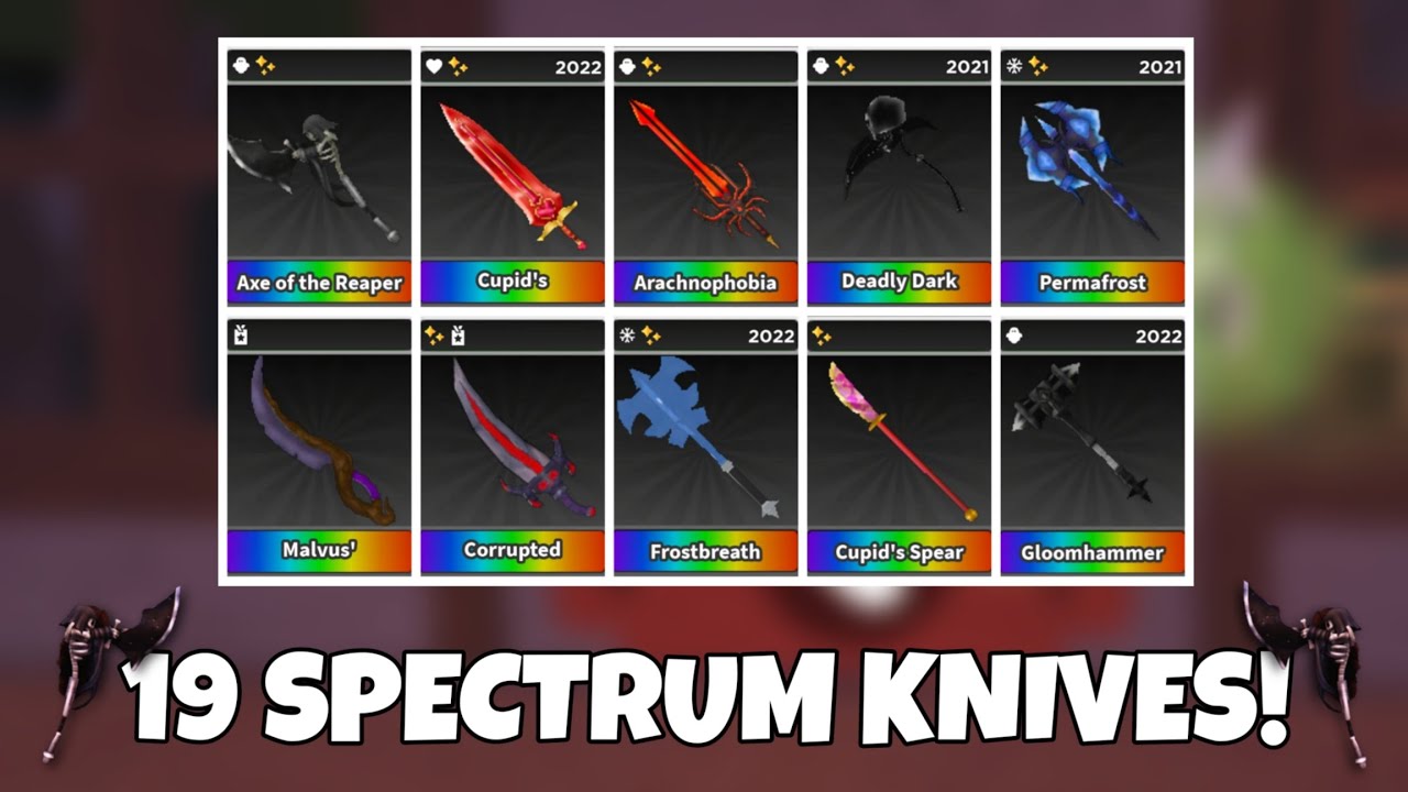 Sind kode Middelhavet STK 19 SPECTRUM KNIVES! | Survive the killer - YouTube