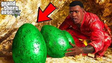 Franklin Found Three Secret Eggs Inside Tunnel in GTA 5 | SHINCHAN and CHOP