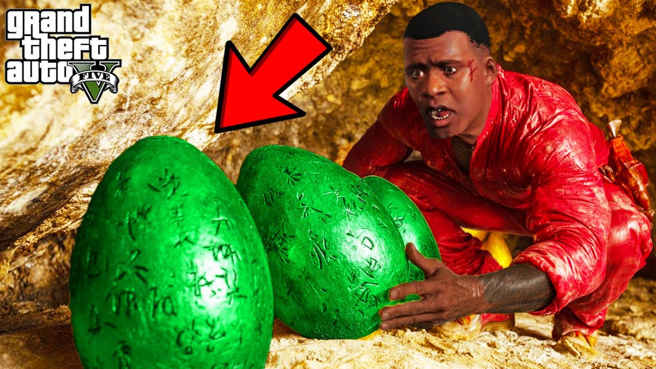 Franklin Found Three Secret Eggs Inside Tunnel in GTA 5 | SHINCHAN and CHOP