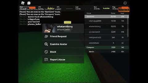 [ ROBLOX ] #7 Exploiter USERNAME - " plasma_baller " Kill aura