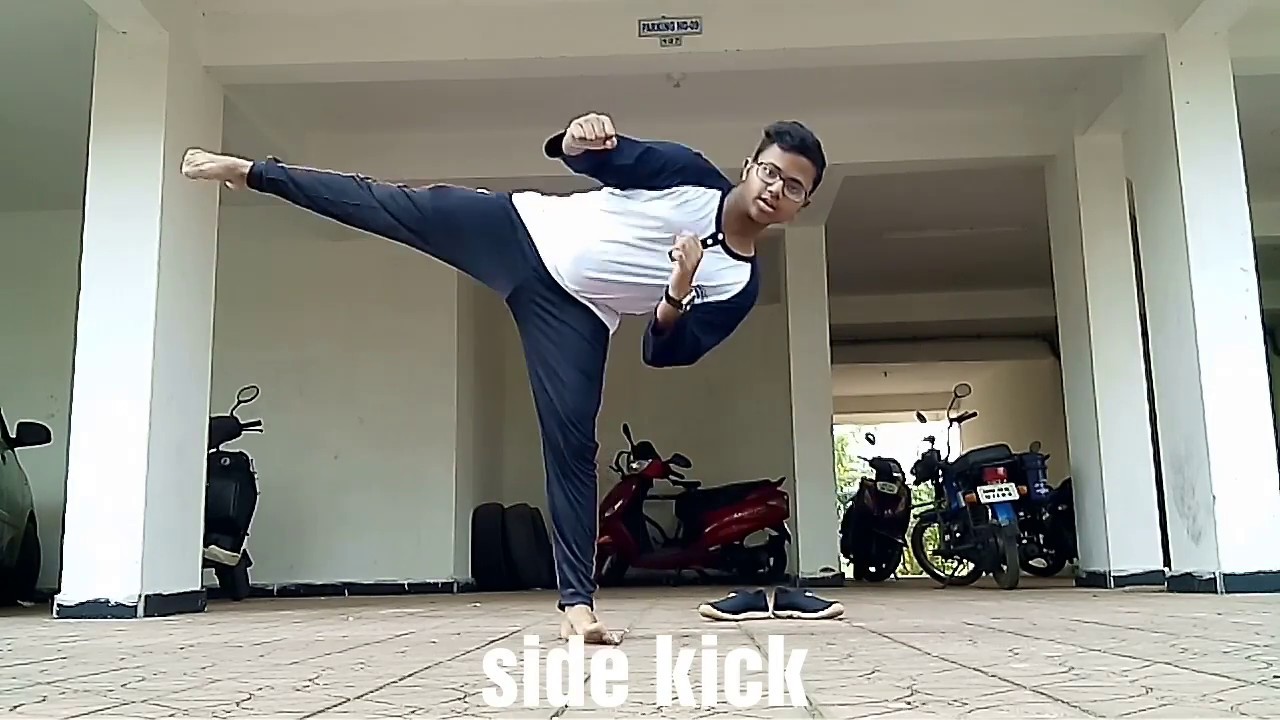 Karate training in Hindi, Part-4: Basic kicks - YouTube