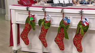 Haute Decor Set of 4 MantleClip Stocking Holder & Storage Box on QVC