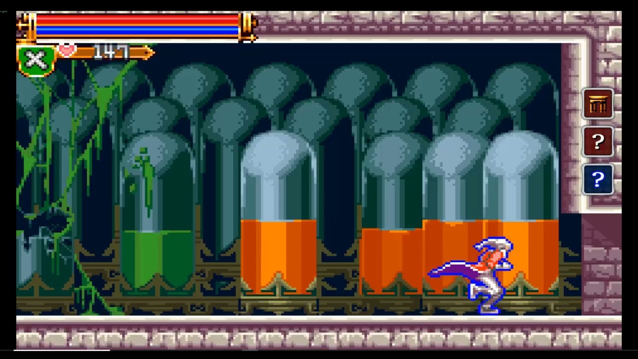 Castlevania: Harmony of Dissonance(versão Advance collection) da Steam.