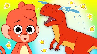 T-REX in TEARS | Club Baboo Learn Dinosaurs for Kids | Why is the Dinosaur Crying? | Spinosaurus