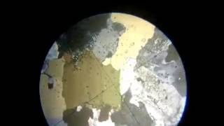 granite under microscope