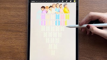 Digitale kleurmenging: BTS-kleurmenging #procreate #kleurmenging #bts