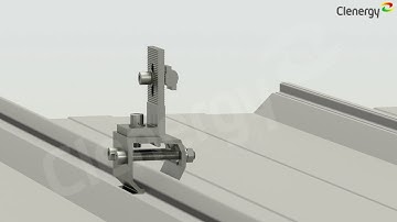 Install Universal Klip-lok for Solar Roof Mounting System