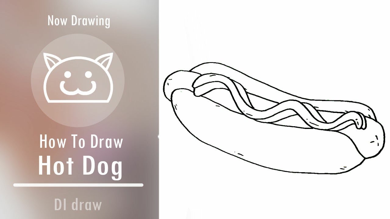 How to Draw Hot Dog - YouTube