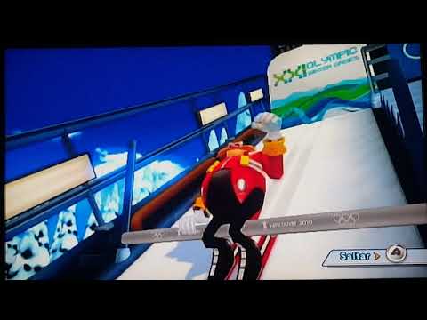 Mario Sonic At The Olympic Winter Games Dr Eggman Fails In Individual Large Hill