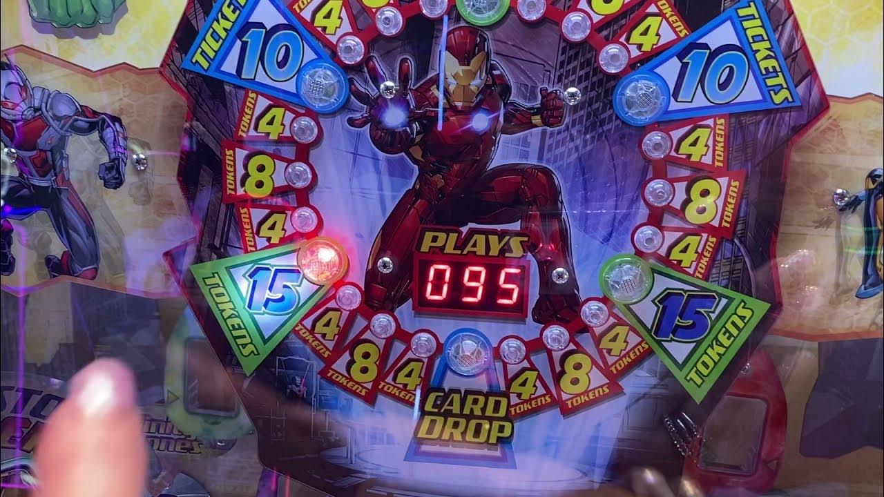 Pizza Ranch Arcade Playing Marvel Avengers Coin Pusher YouTube
