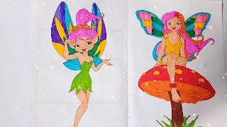 Tinkerbell coloring for kids 😍Kidslet's color 🎨
