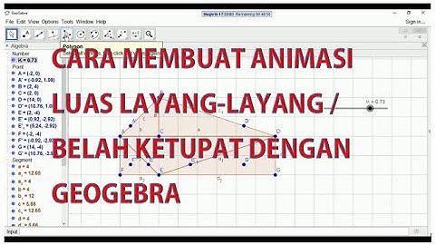 Tutorial Pembuatan Animasi Luas Layang layang dengan Geogebra