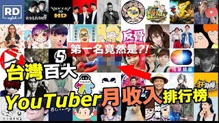 台灣前100名Youtuber月收入排行榜，你認識幾個呢? (2018年 ...