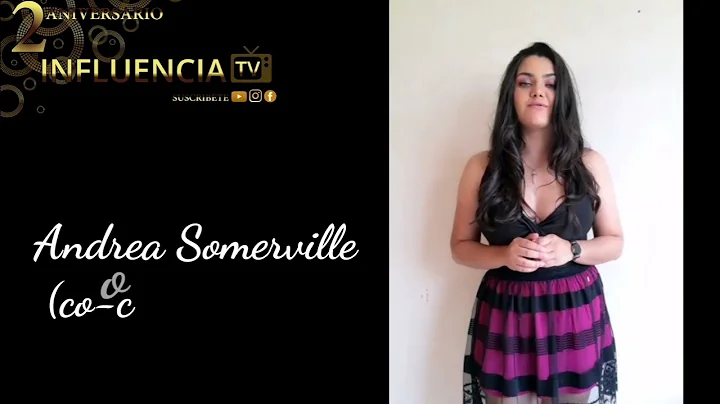 Andrea Somerville co-conductora en Influencia Tv i...