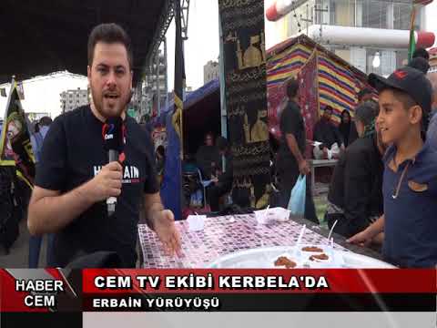 Cem TV ekibi olarak Erbain Merasimini izlemek için Kerbela'dayız