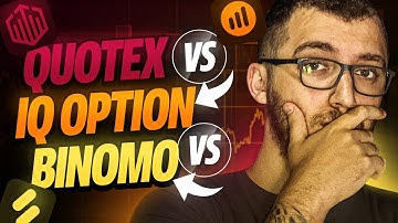 QUOTEX vs IQ OPTION vs BINOMO - QUAL A MELHOR