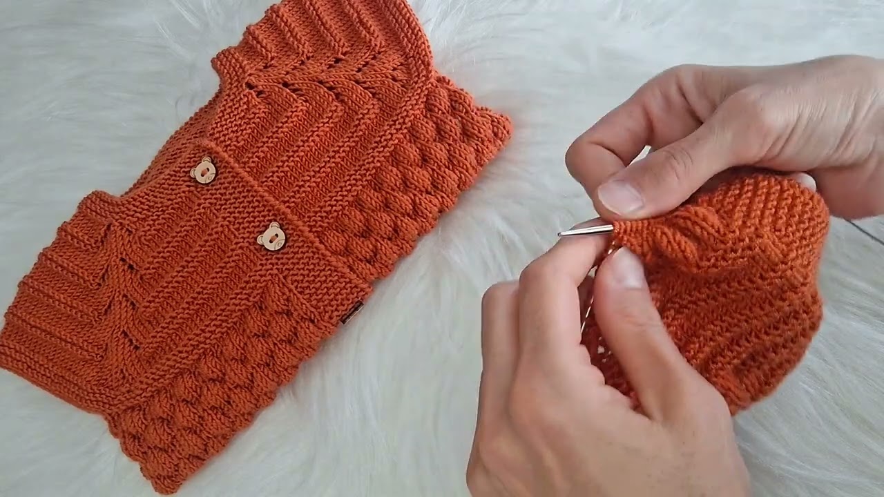 Bonbon şekeri yelek 2.ci bölüm beden  anlatımı🥰