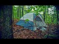 24 hours / $24 tent / in the Rain Off Grid! Completely Isolated from the World!