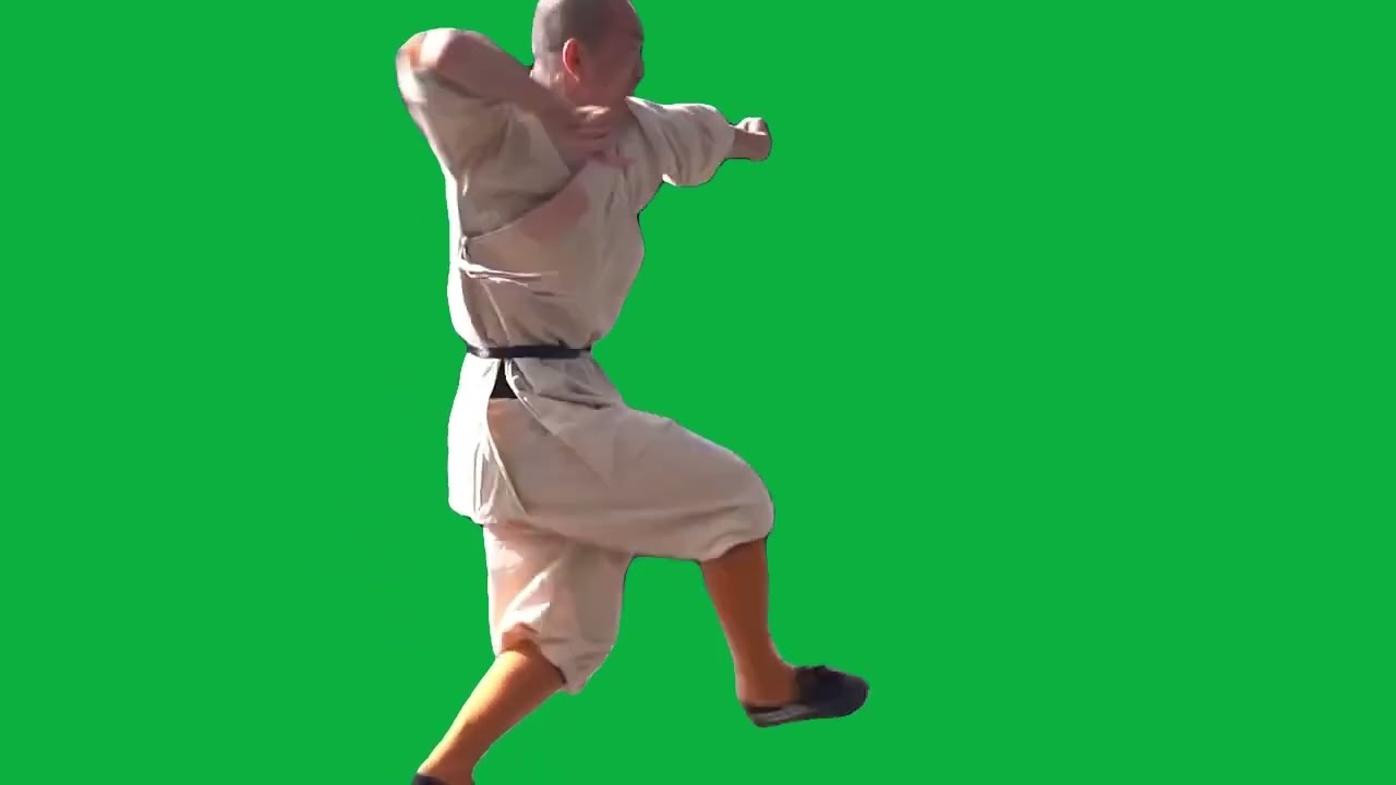 SHAOLIN MONK Green screen  VFX