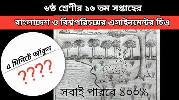 Class 6 BGS Assignment 16th week | bangladesh and global studies | ৬ষ্ঠ শ্রেণির এসাইনমেন্ট চিএ আঁকা
