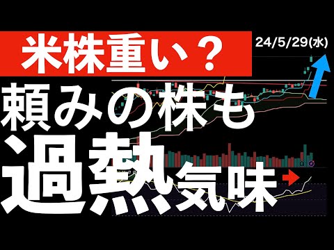 【米株重い？】頼みのエヌビディアも過熱感が・・・