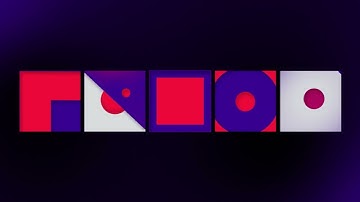 geometric 2d animation shapes loops