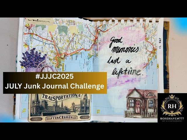 JJJC2025 | Day 13- Map | Easy Junk Journal Insert with Hidden