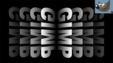 Repeat and Reflect Text Effect in Gimp