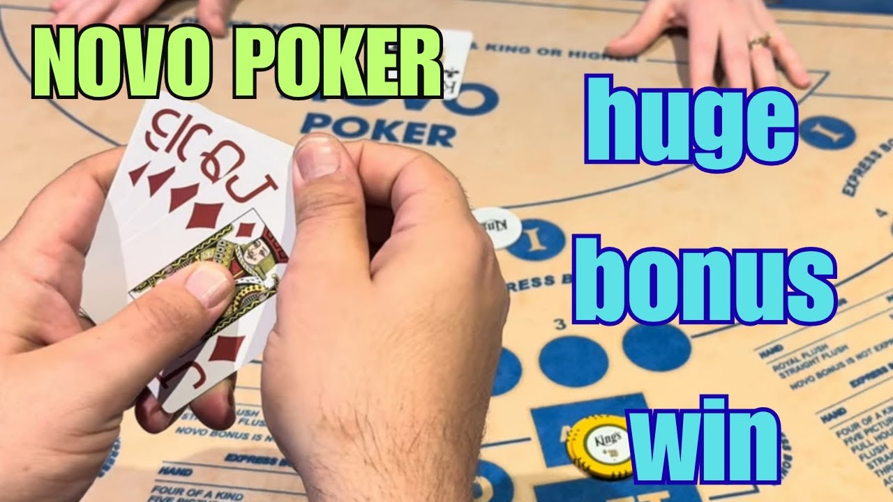 NOVO POKER ! huge bonus win
