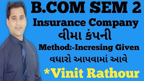 #1 Accounts of insurance company | Part 3 | bcom Sem 2 |  Paper Solution | IMP for GU