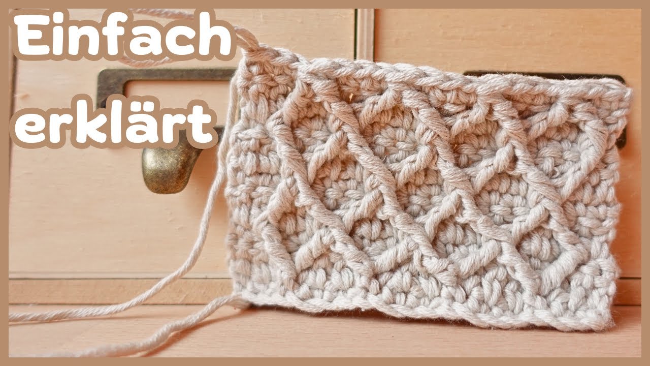Diamantmuster häkeln | Einfach & ausführlich - für Anfänger