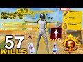 57 KILLS!😍 NEW BEST LOOT GAMEPLAY with LEGENDARY MUMMY SET🔥PUBG MOBILE