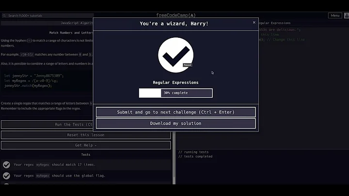 10 Match Numbers and Letters of the Alphabet - RegEx - FreeCodeCamp EXPLAINED - JavaScript Algorithm