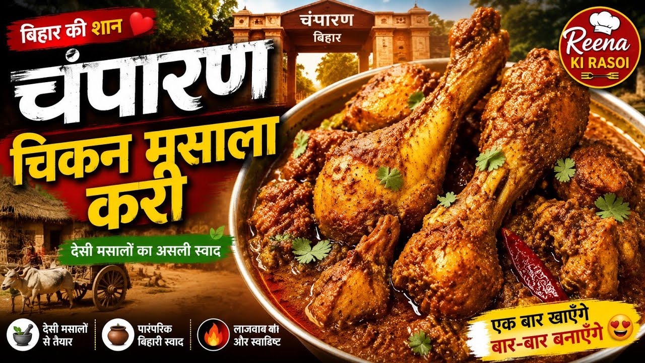 Champaran Chicken Masala Curry | चंपारण स्टाइल चिकन करी | Bi