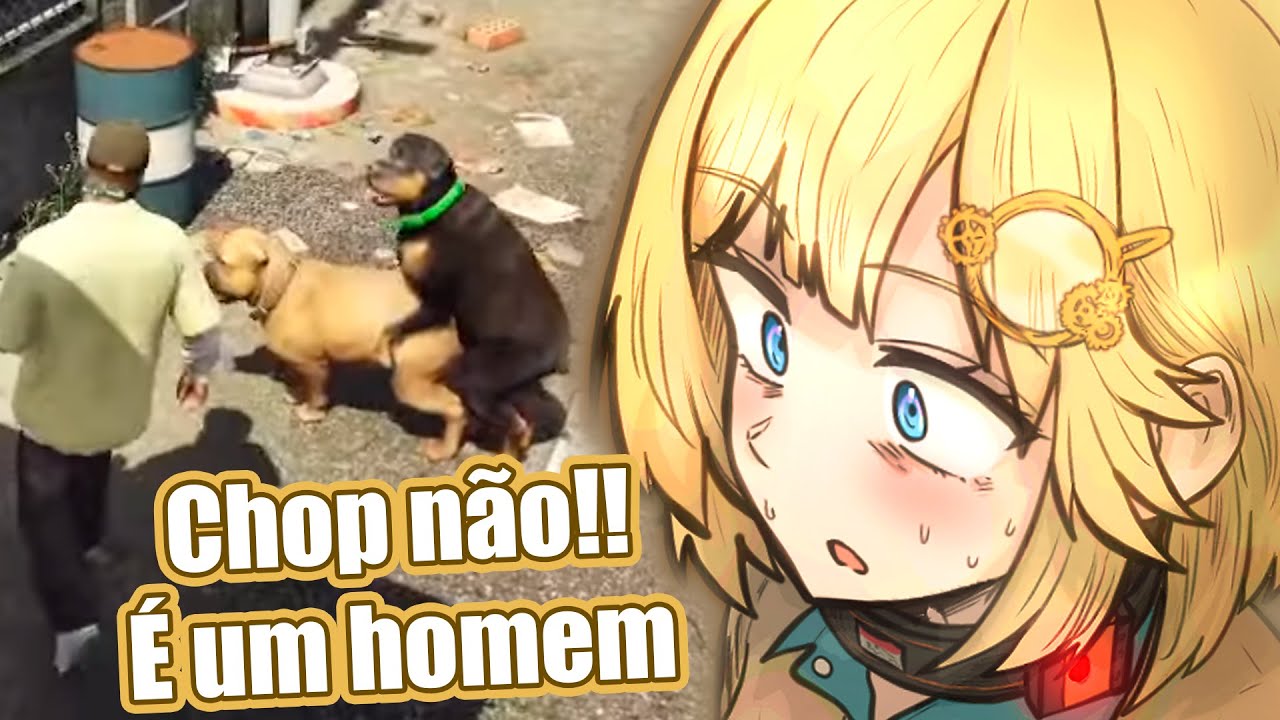 PARA COM ISSO! Esse cachorro é um homem Chop! [Hololive EN sub BR]