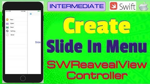 IOS, Swift 4, Tutorial:  How to Make Slide menu with  framework in Swift (SWReavealViewController)