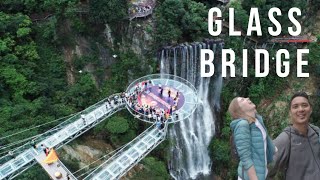 : Glass bridge China | Facing fear of heights | Gulongxia Qingyuan city Part 2