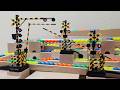 マーブルランレース☆屈折式踏切+透明パイプの発射台+超くねくねボード+HABA+キュボロ