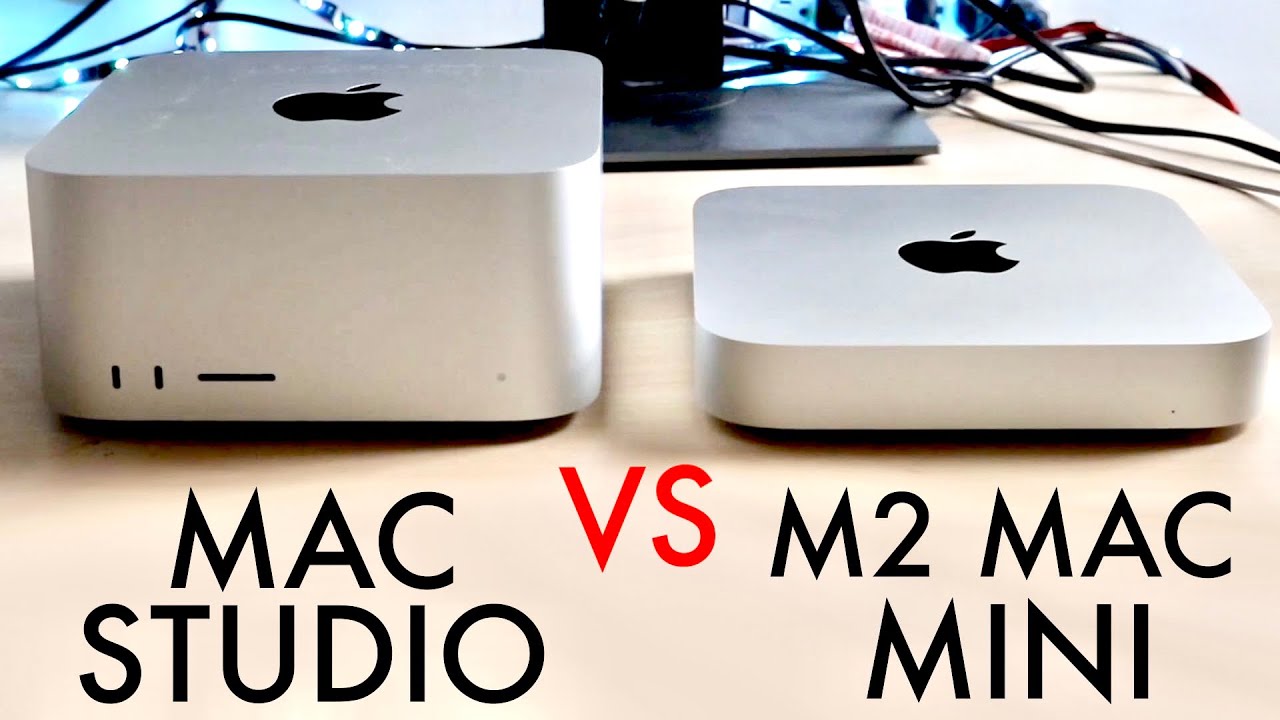 9TechEleven on X: Mac Studio vs Mac mini size difference. Front IO is  highly appreciated. Also the dual tone B&W Magic Keyboard and Magic  Mouse look really nice. What do you think? #